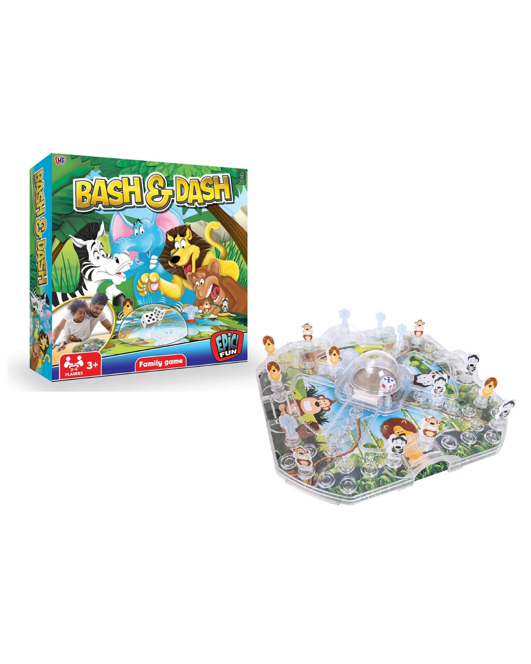 Bash & Dash Classic Race-to-Home Board Game
