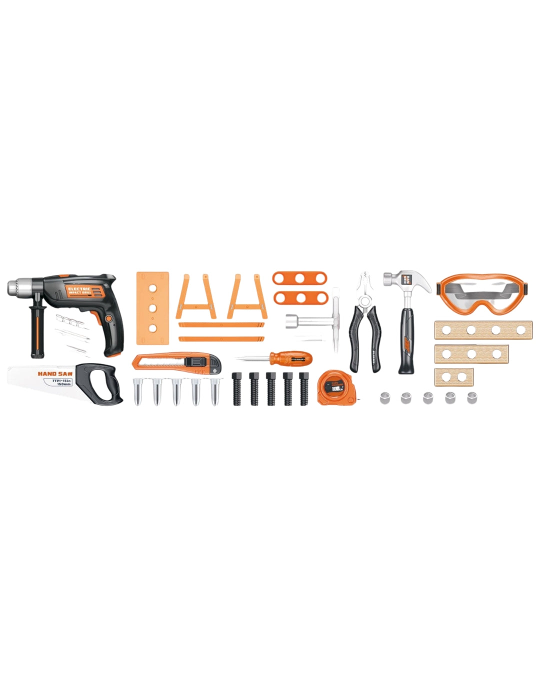 Toy Tool Set with Carrying Case