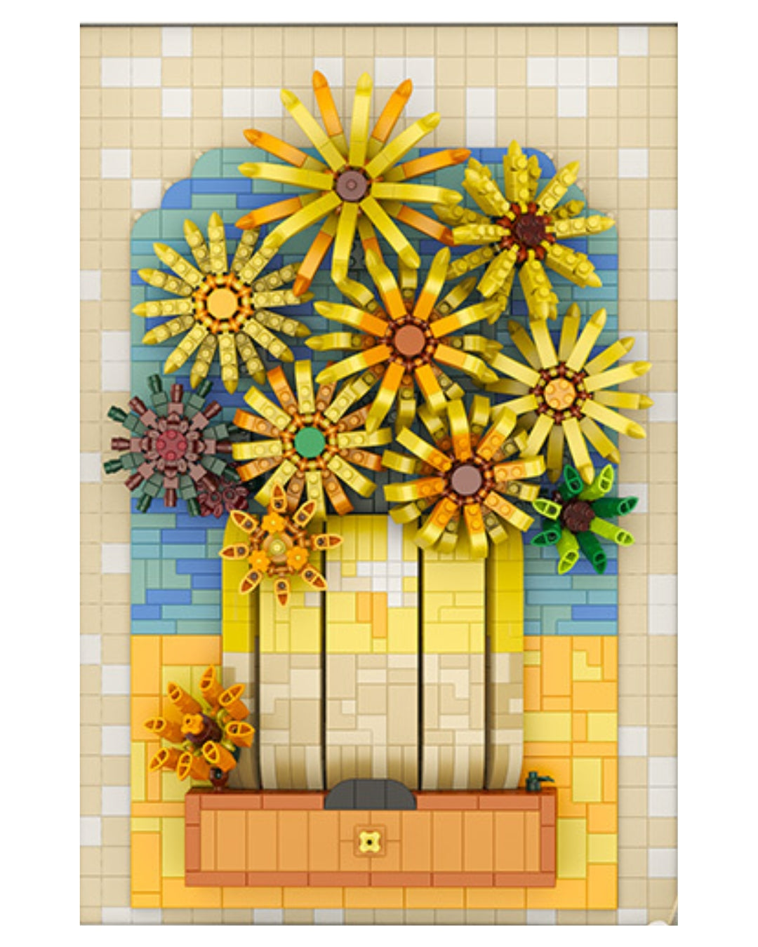 Sunflowers 3D Art Building Block Set