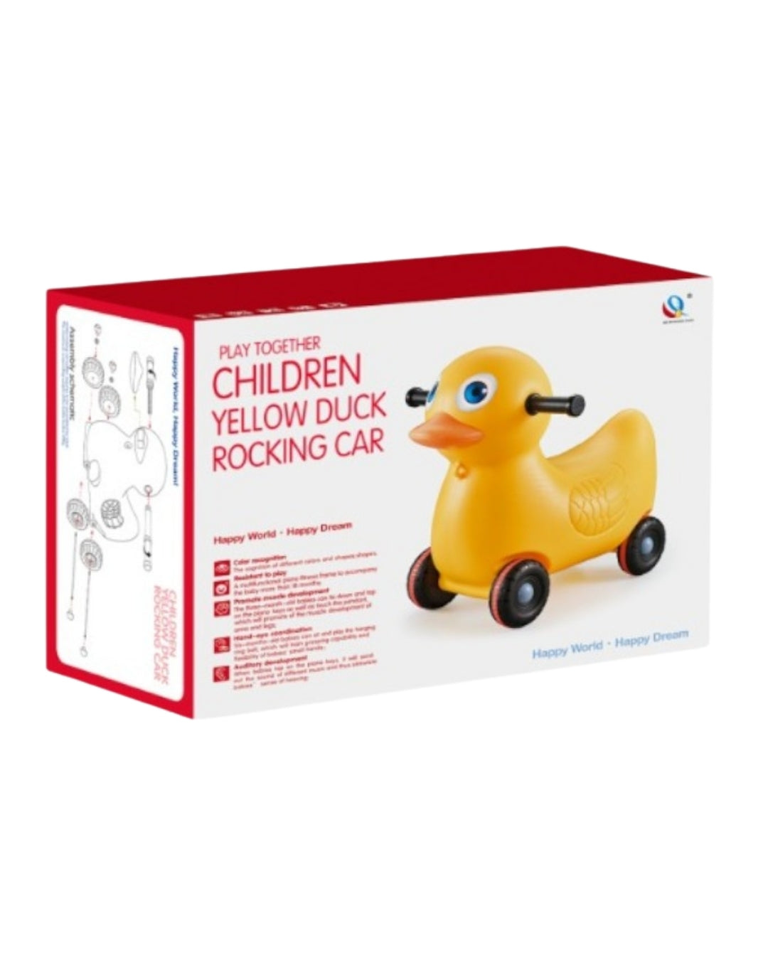 Yellow Duck 2-in-1 Rocking & Ride-On Car