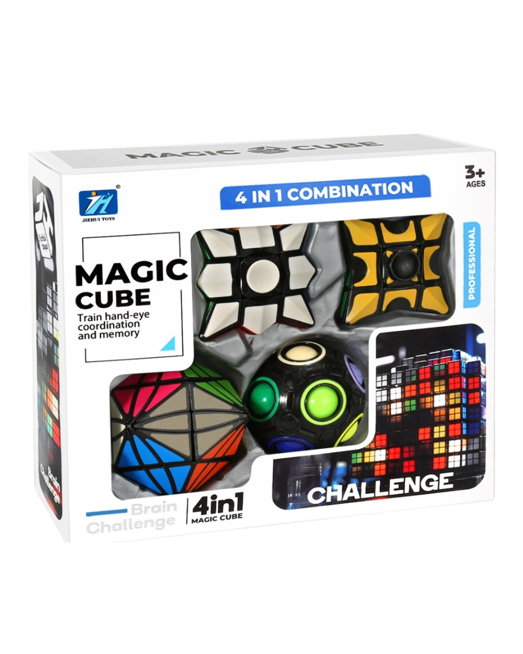 4-in-1 Magic Cube Puzzle Set