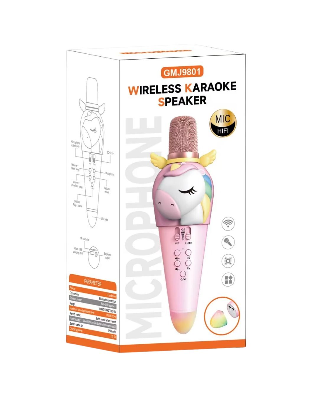 Unicorn Bluetooth Karaoke Microphone