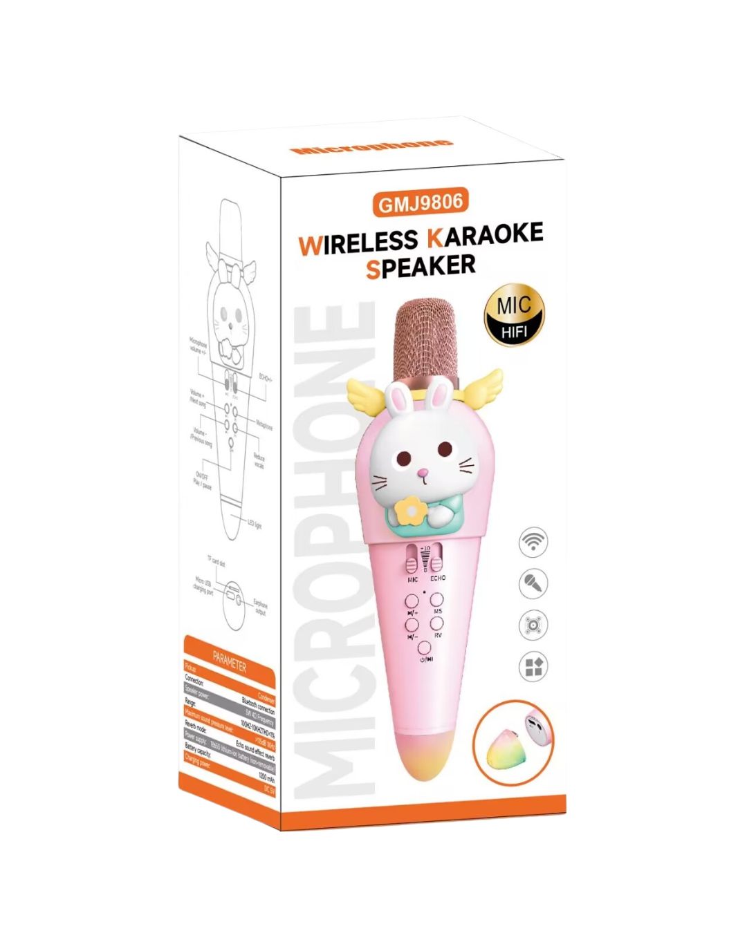 Wireless Rabbit Karaoke Microphone