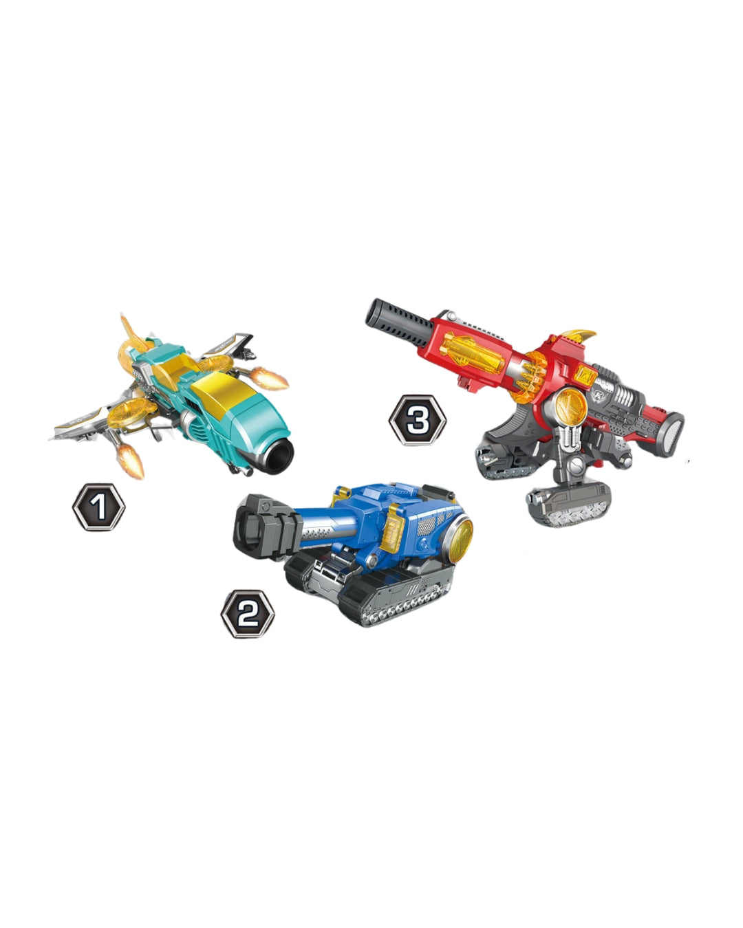 Blaster Shots 3-in-1 Toy Blaster Set
