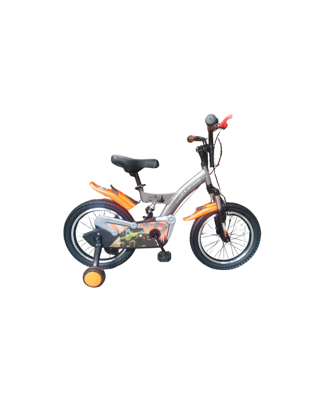 Grey and Orange 12-Inch Bicycle