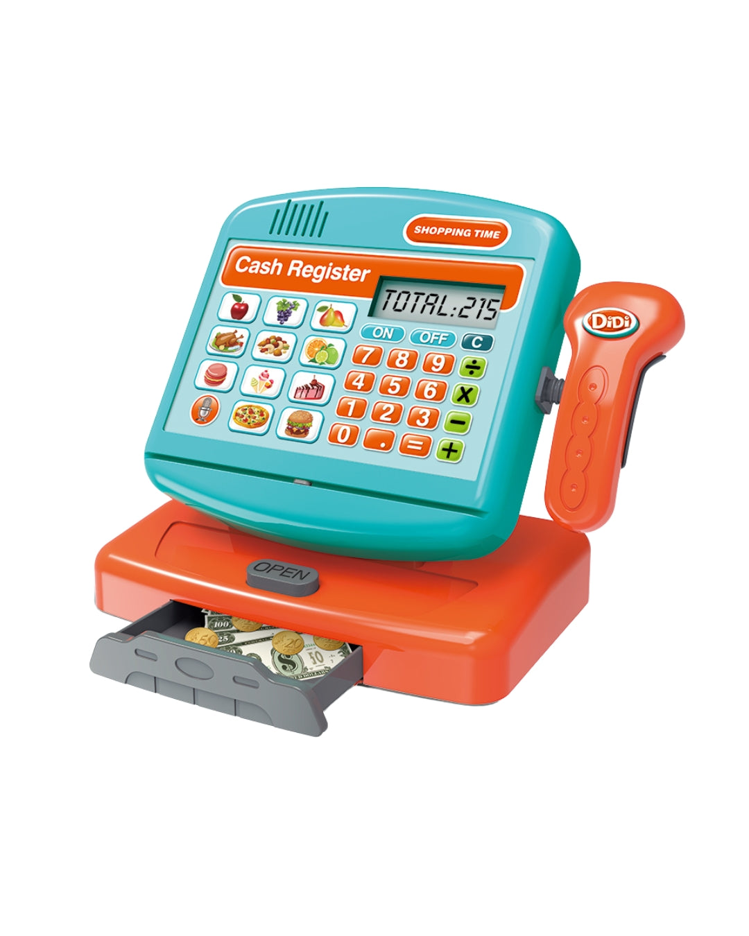 Electronic Cash Register & Shopping Trolley Playset