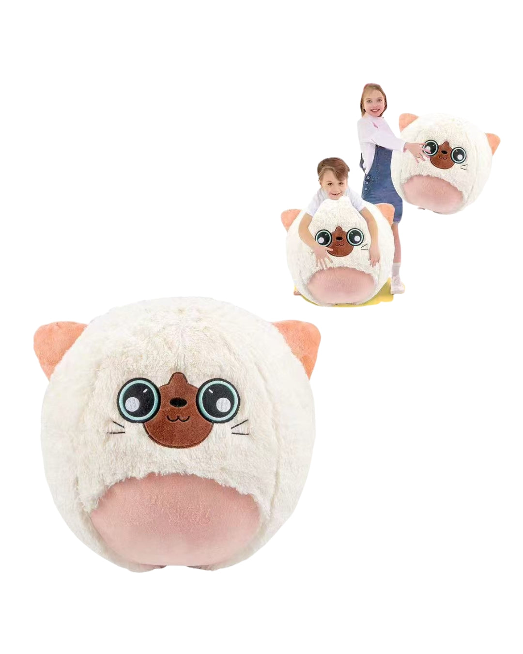 Kitten plush ball