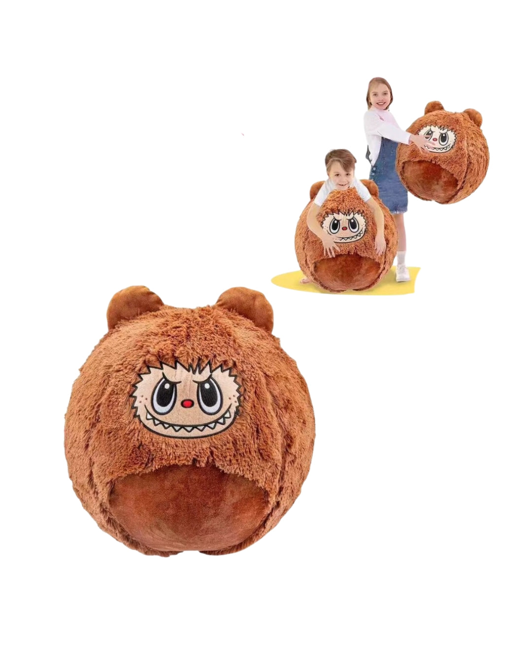 Inflatable plush character