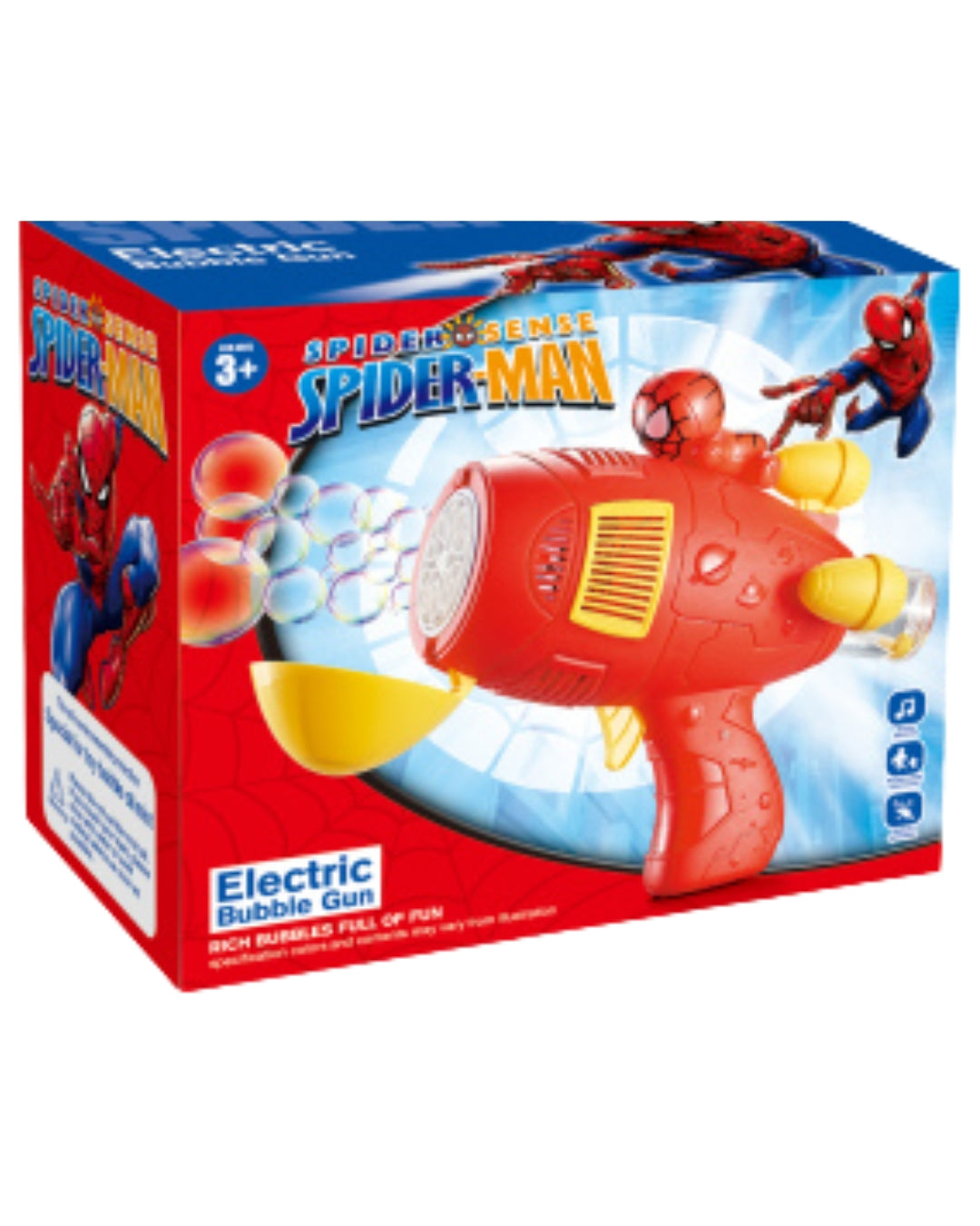 Spider-Man Electric Light-Up Bubble Gun