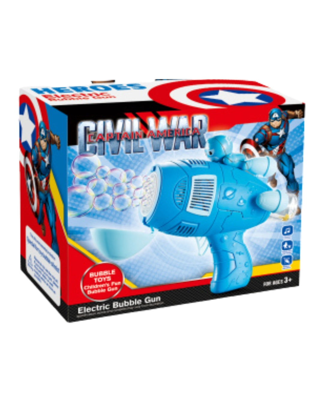 Captain America Electric Bubble Gun