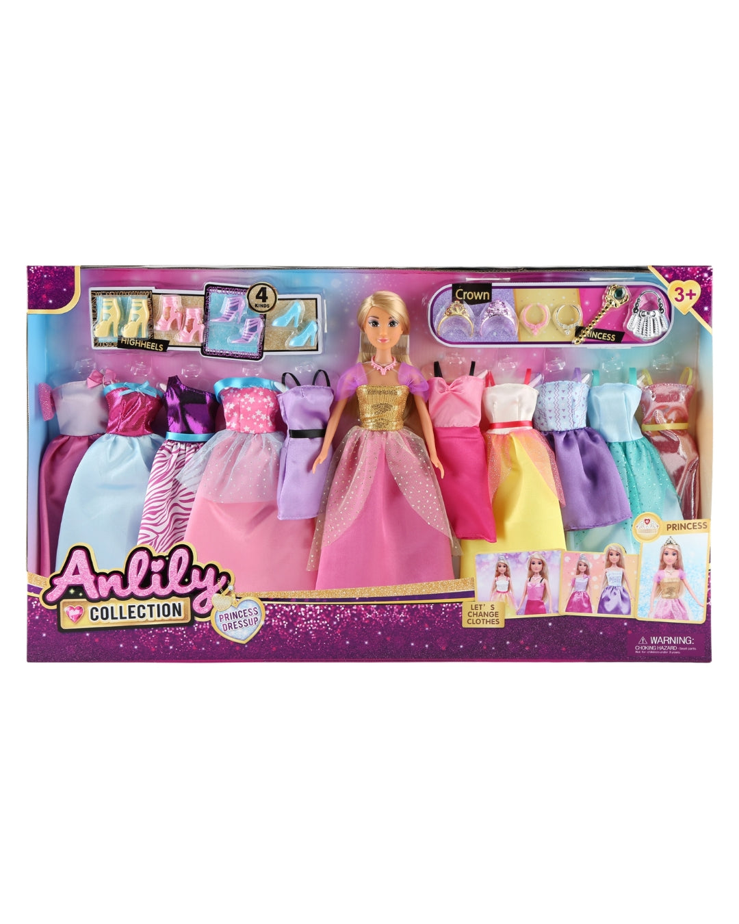 Anlily Princess Dress Up Doll Set