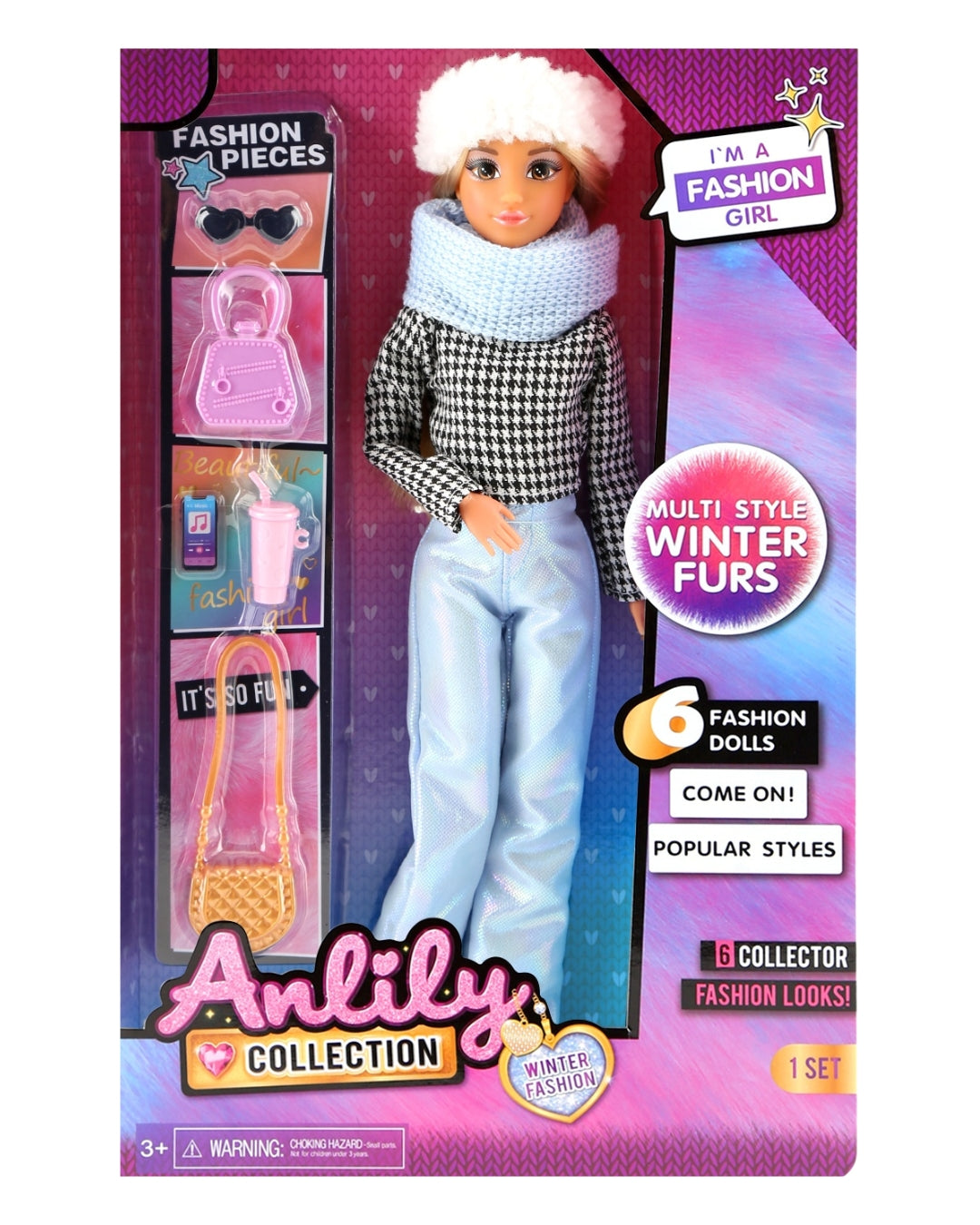 Anlily Winter Fashion Doll Set