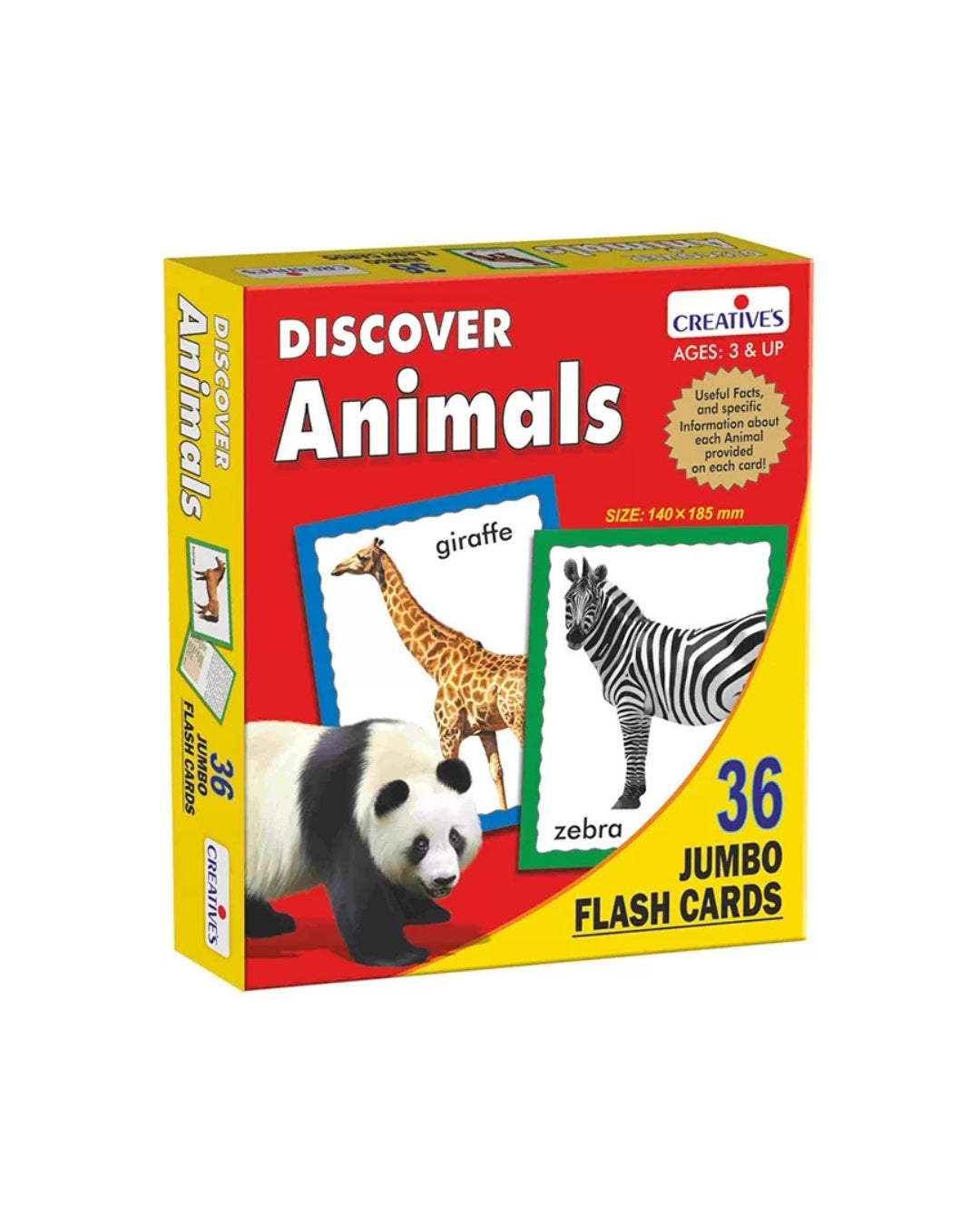 Discover Animals Jumbo Flash Cards