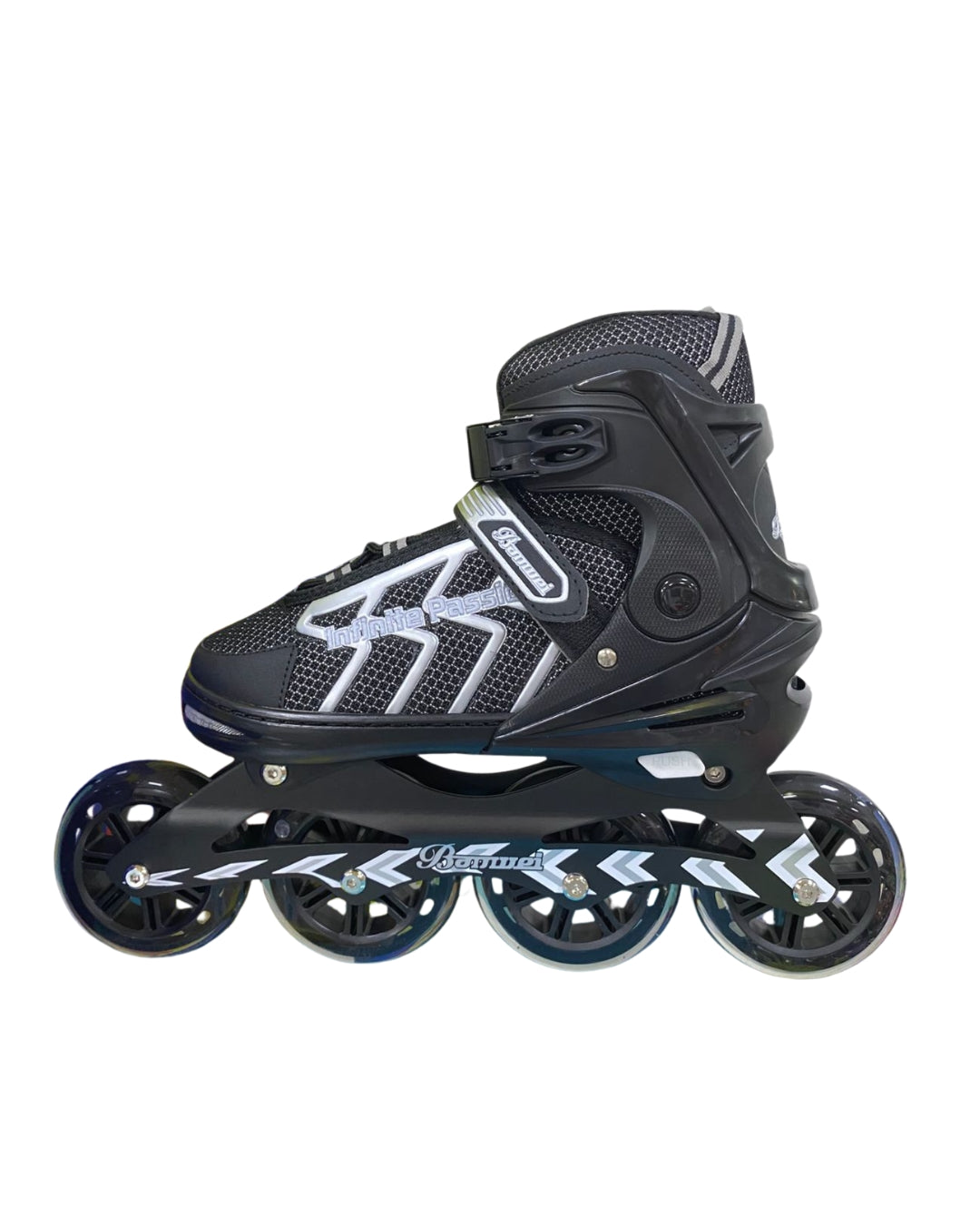 Black & Silver Roller Skates (42-45)