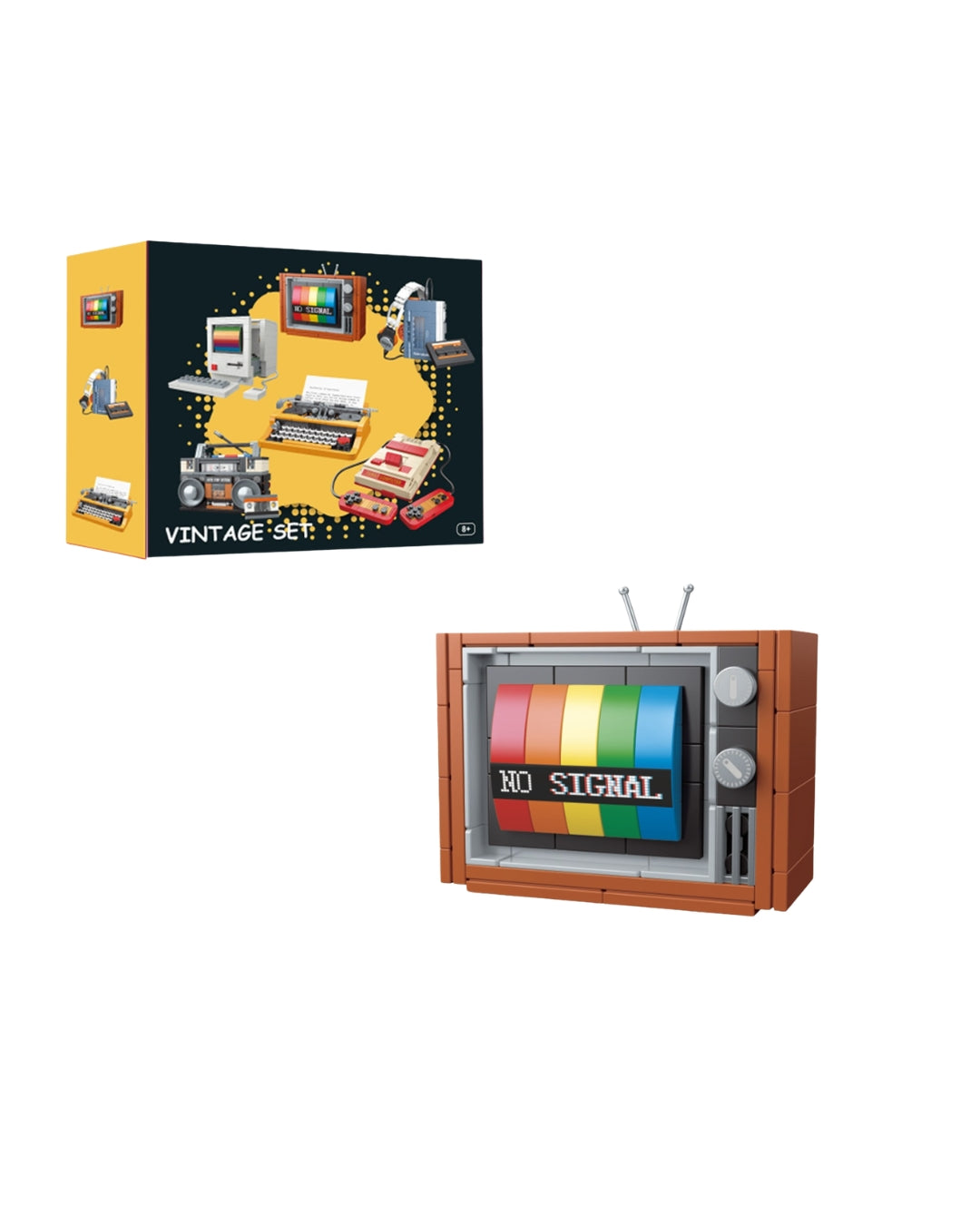 Retro TV Building Block Set