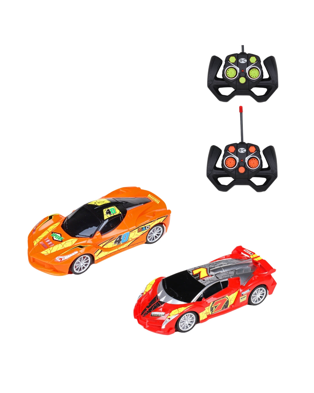 2-Pack RC Racing Cars Set
