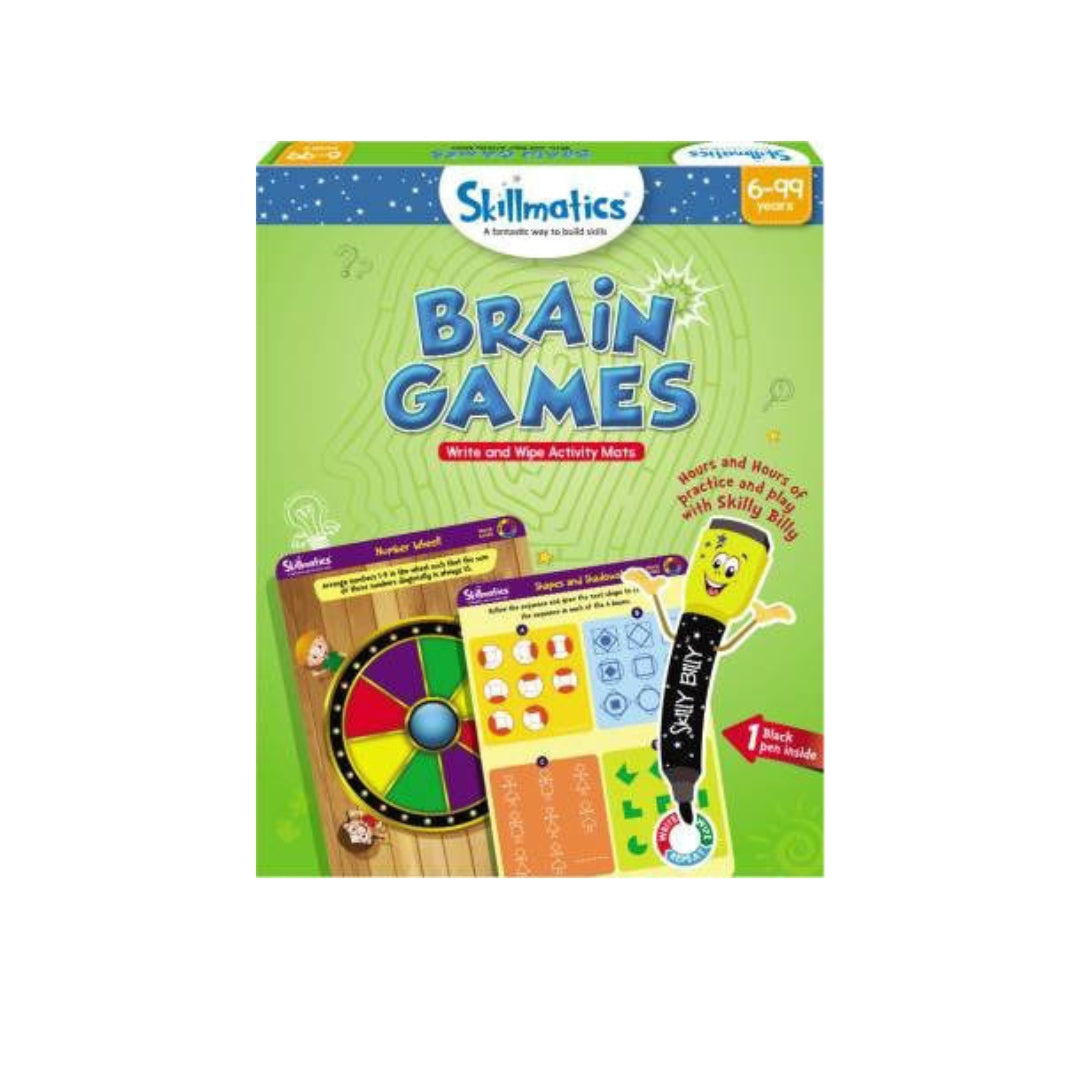 Skillmatics Brain Games Write And Wipe Activity Mats