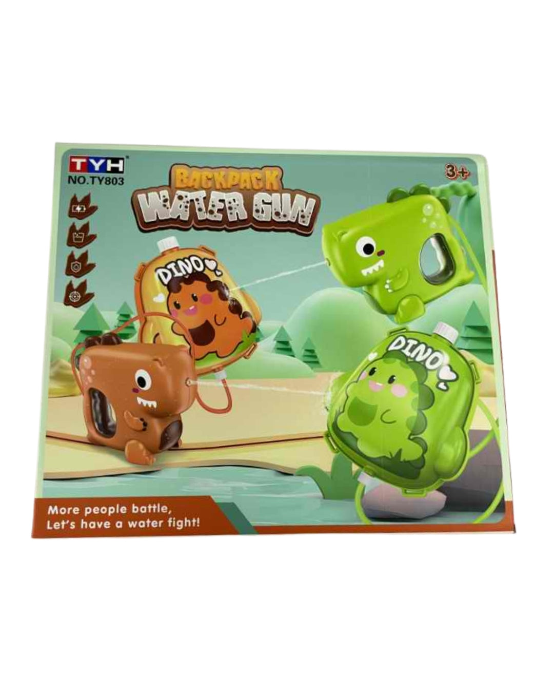 Dinosaur Backpack Water Gun