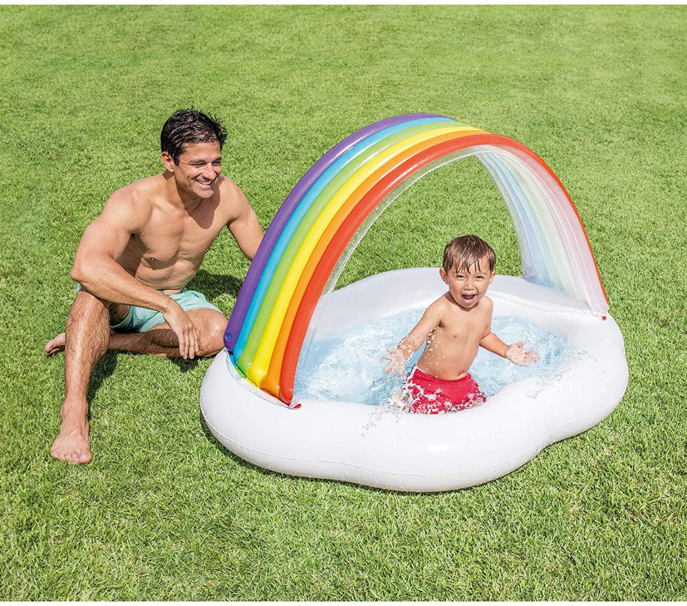 Intex Rainbow Cloud Baby Pool (142 x 119 x 84cm)