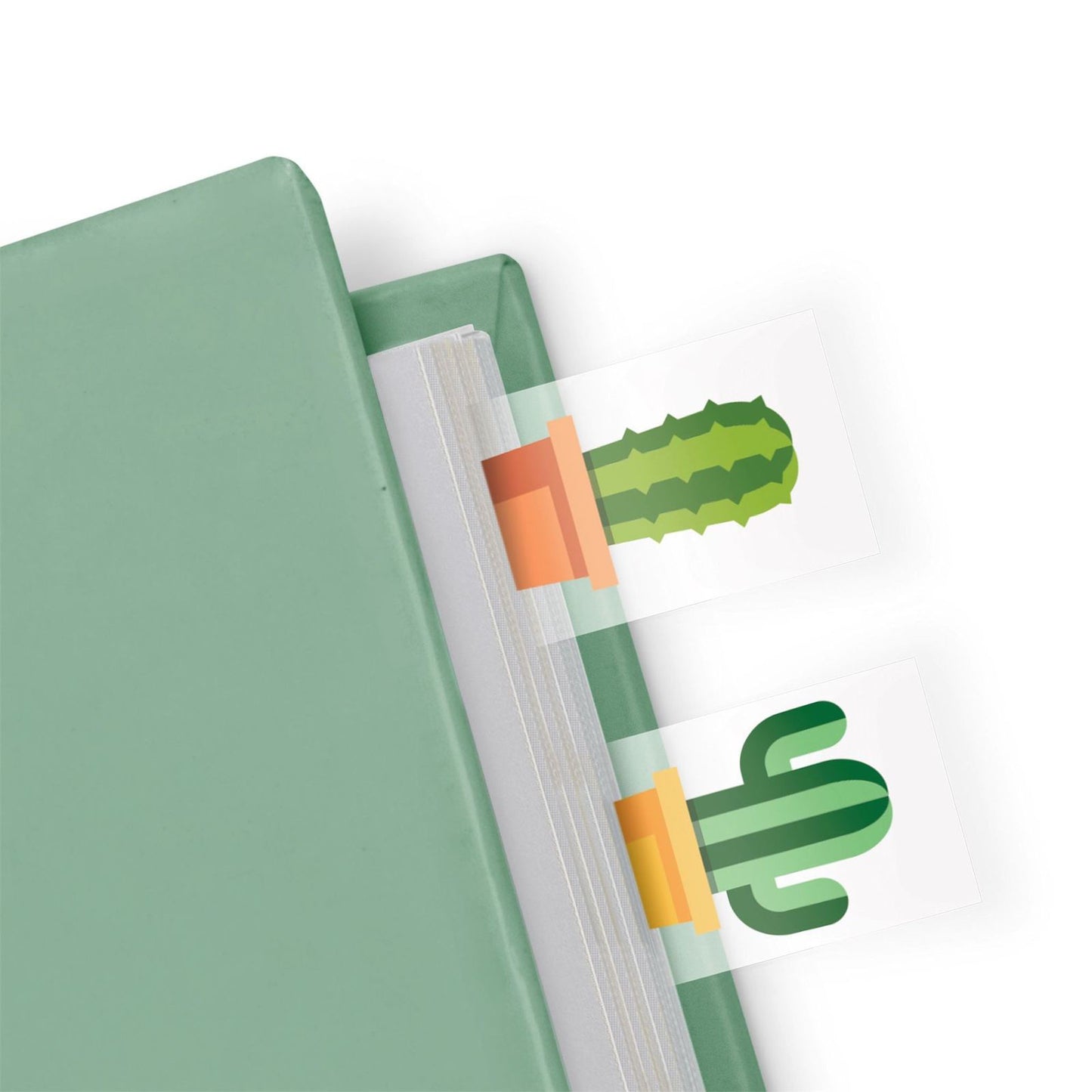 Mustard -Cactus Shaped Page Markers