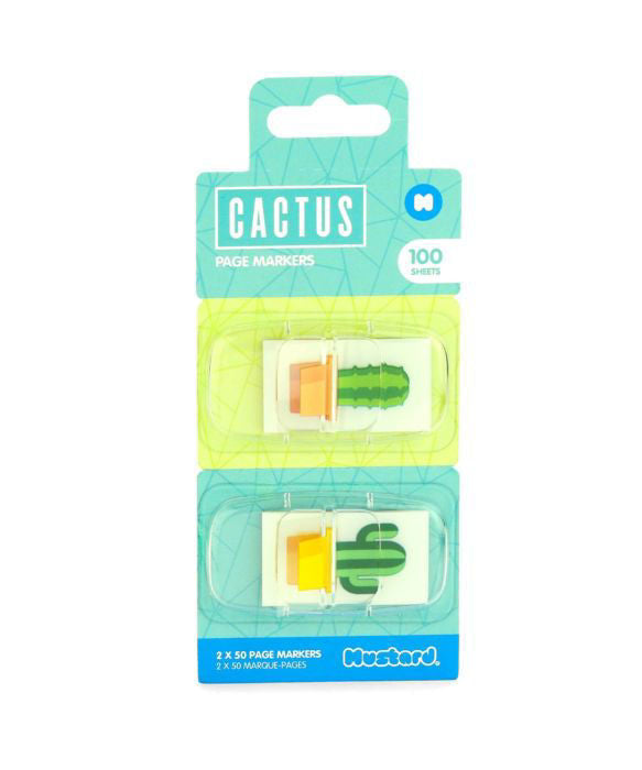 Mustard -Cactus Shaped Page Markers