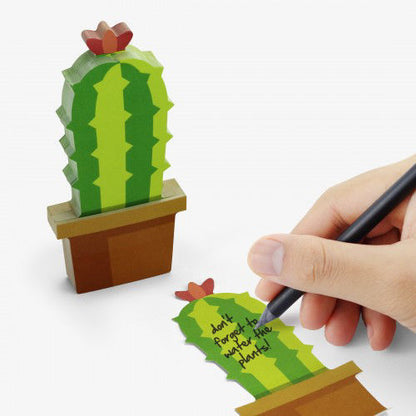 Mustard -Cactus Shaped Sticky Notes