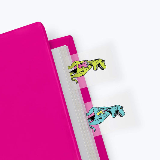 Mustard -T-Rex Shaped Page Markers