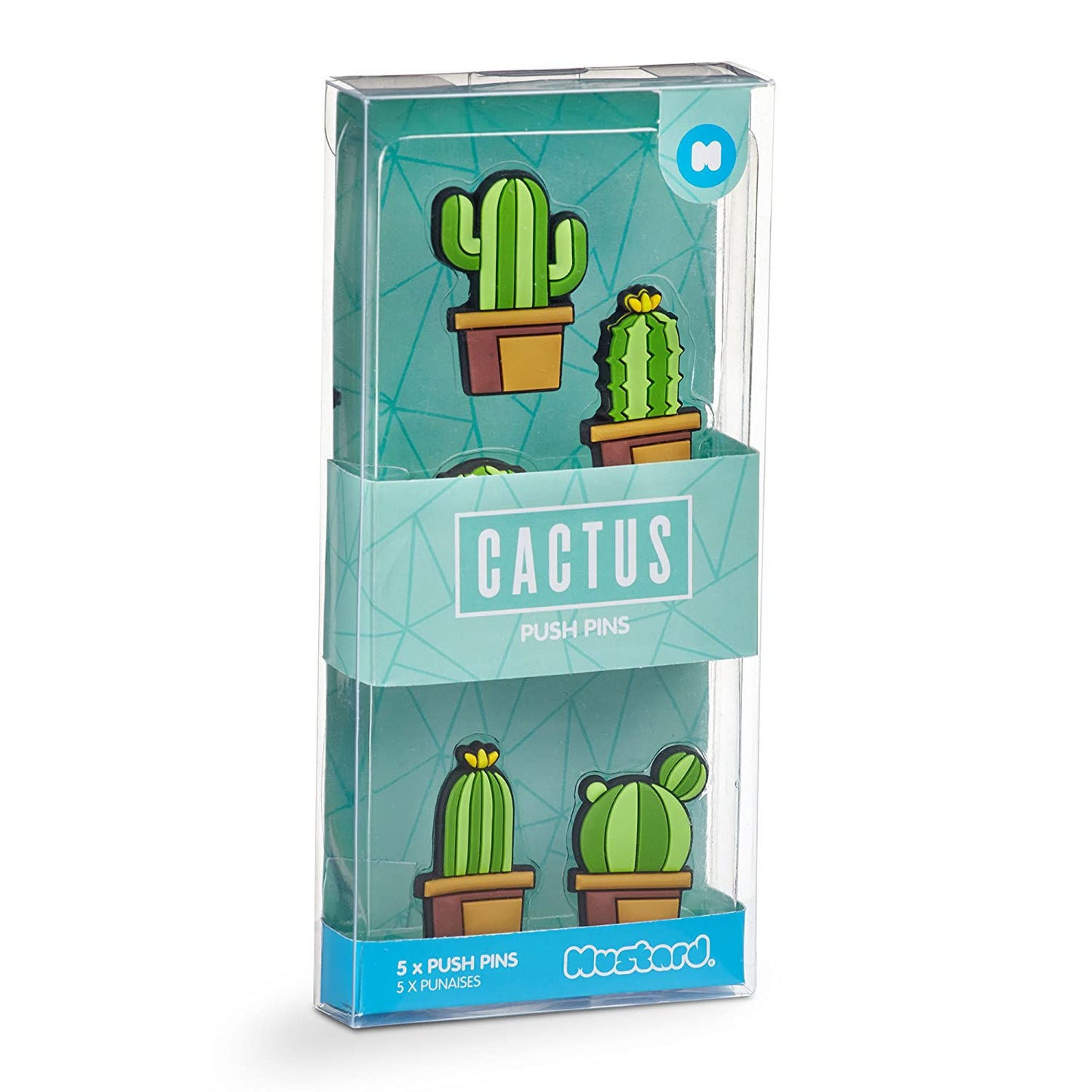 Mustard -Cactus Push Pins