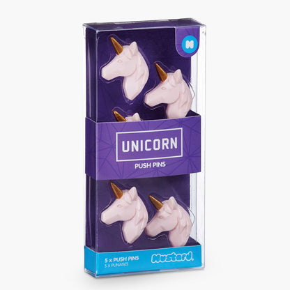 Mustard -Unicorn Push Pins