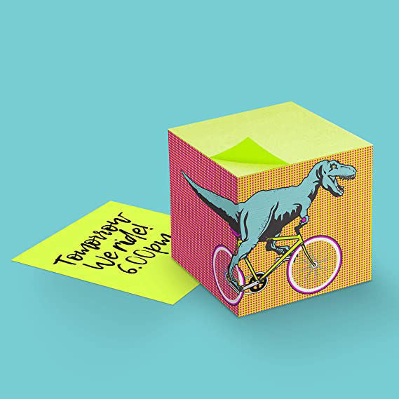 Mustard -T-REX Square Memo Block