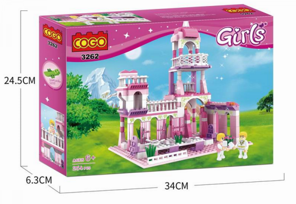 Cogo - Girls Toys Blocks The Prince And Princess Wedding