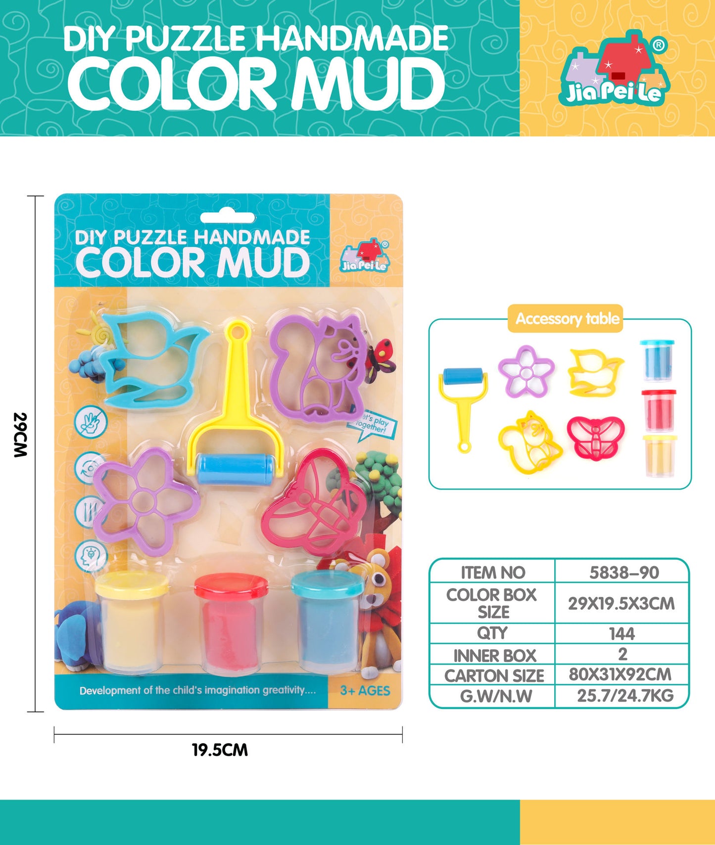 8 Pcs Mud Set