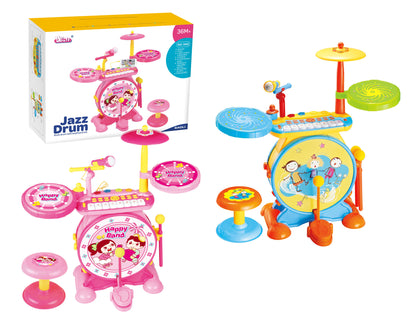 Drum Set With Piano (Assorted)