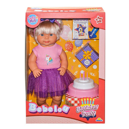 Bebelou Birthday Baby 40 cm - Purple Skirt