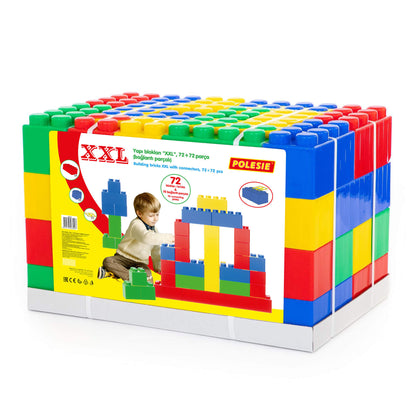 Polesie  XXL Building Bricks With Connectors (144 Pieces)