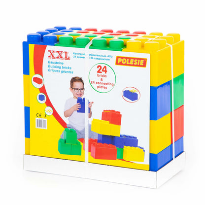 POLESIE-Building bricks XXL with connectors, 24+24 pcs