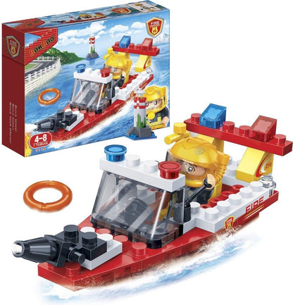 Banbao Fire Rescue Boat (58 Pieces)