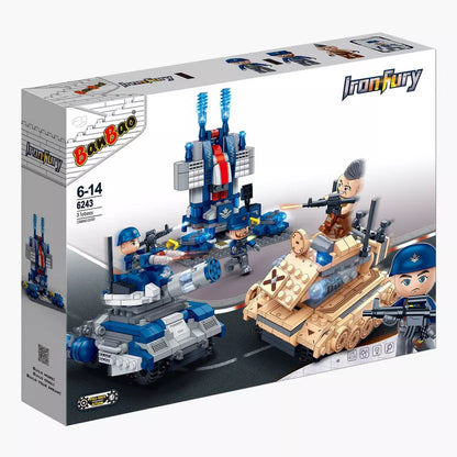 Banbao Iron Fury Army 3 In 1 Tank Battle (538 Pieces)