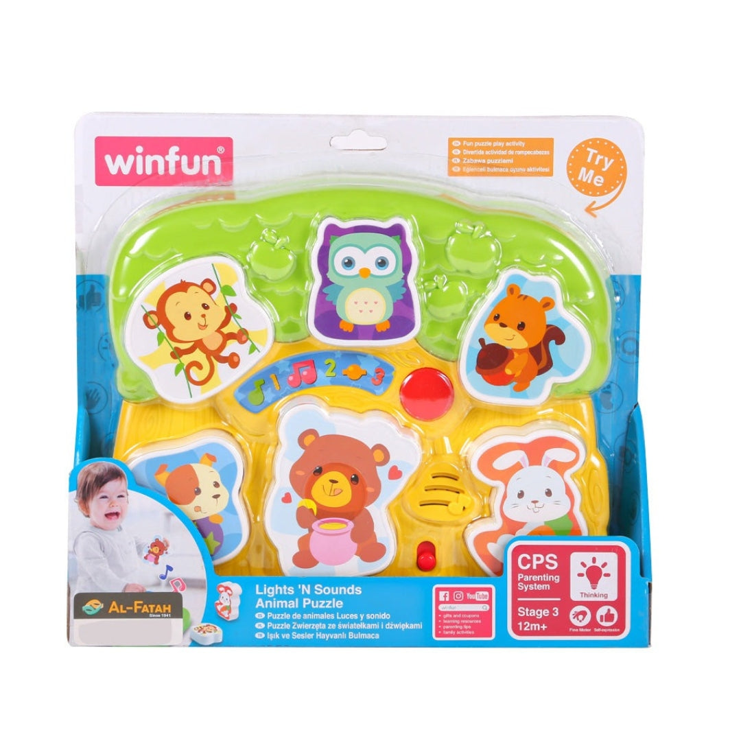 Winfun Lights And Sounds Animal Puzzle