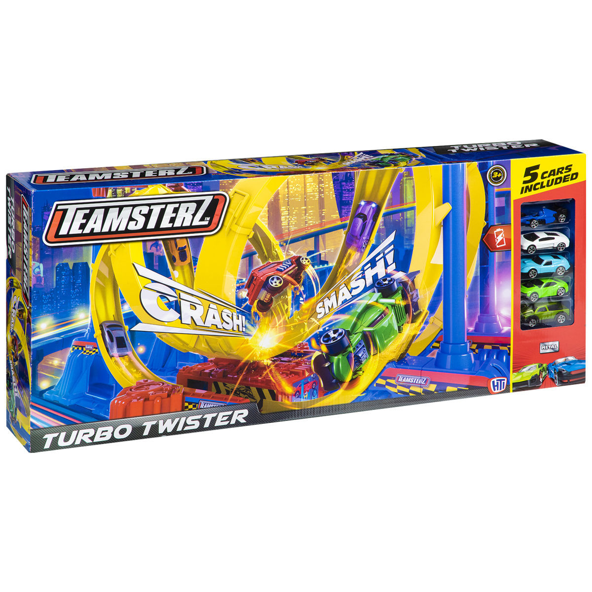 Tiaster Cars Teamsterz Turbo Twister With 5 Cars – TOYS 4 LESS