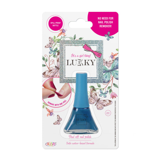 Lukky Peel Off Nail Polish Blue Color