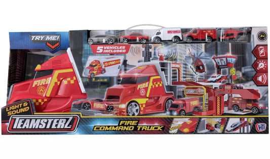 Teamsterz  Fire Command Truck 4 Cars