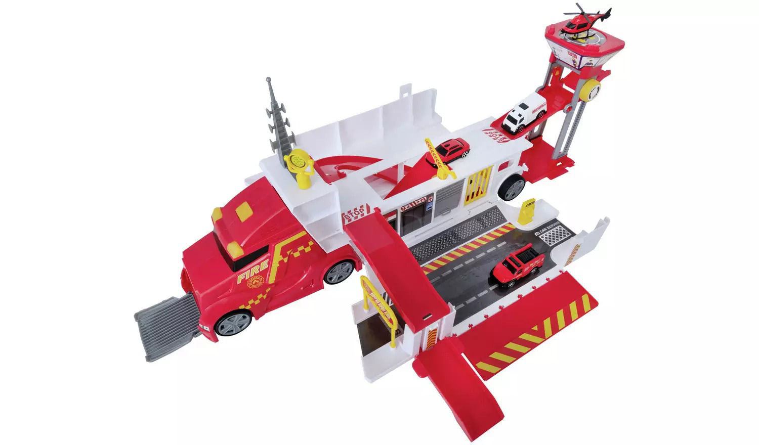 Teamsterz Fire Command Truck 4 Cars