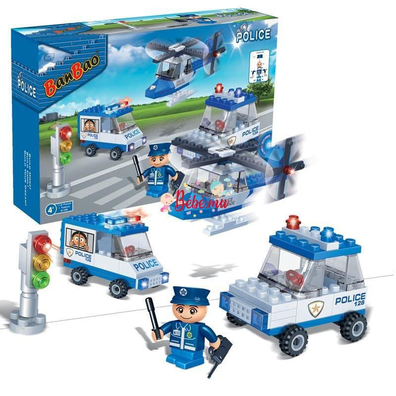 Banbao Police Multi-Color  (110 Pieces)