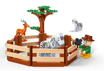 Banbao Safari Zoo Animals (136 Pieces)