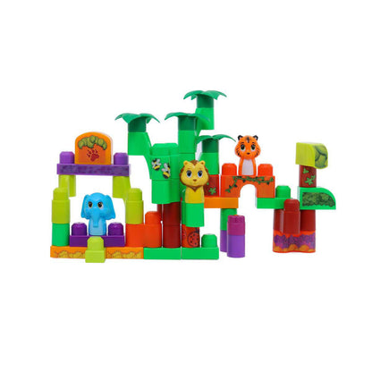 Block Maxi Jungle 3 Figures Set 42Pcs