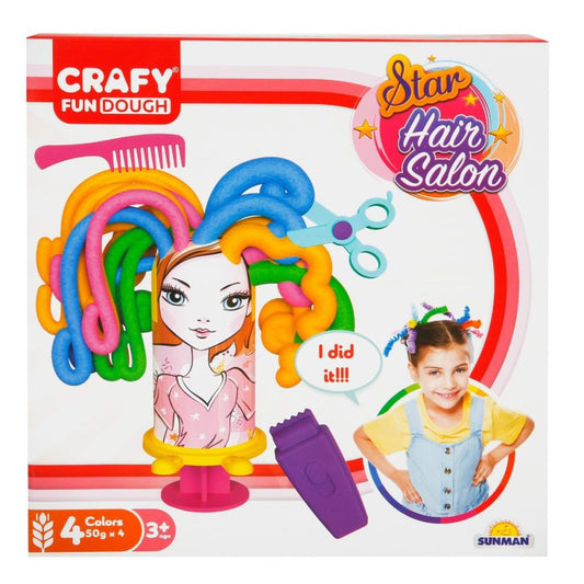 Crafy Dough Set Star Hair Salon