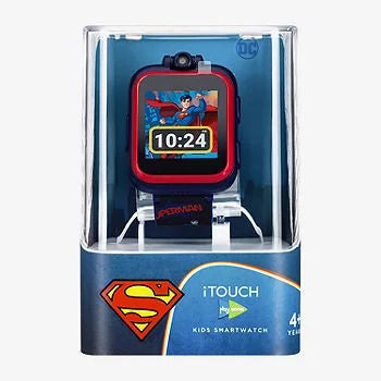 Playzoom-Boys Rubber Navy Superman  Watch