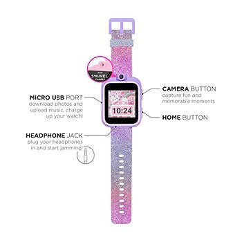 Playzoom-Girls Gradient Glitter Digital Watch