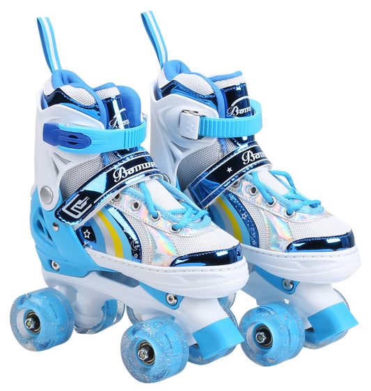 Skate Roller Blue &White Medium